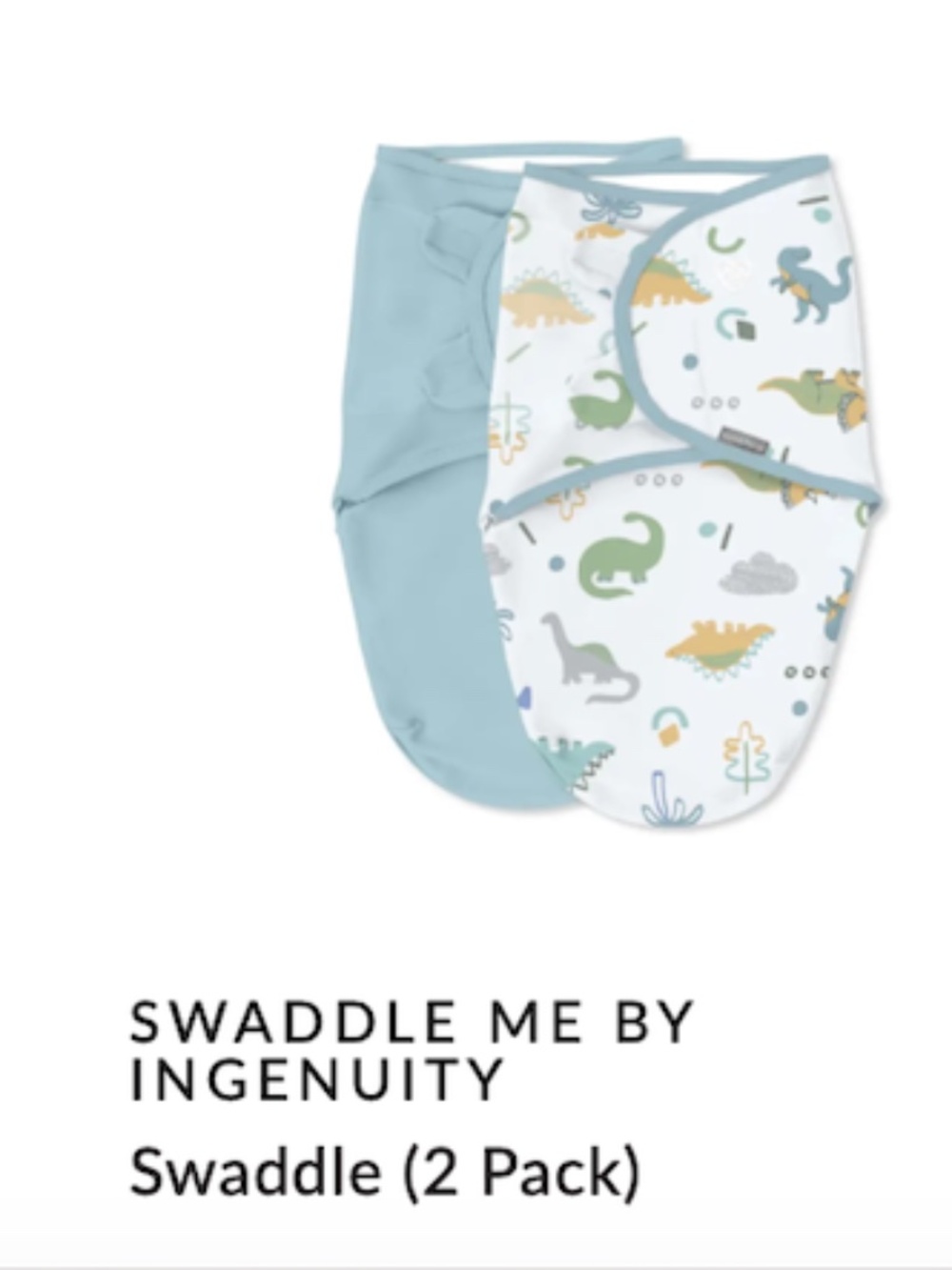 SWADDLE ME BY INGENUITY Swaddle (2 Pack) Size: 0-3M